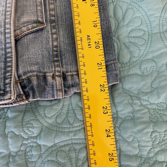 No Boundaries Stretch Juniors Double Breasted Denim Jacket Light Wash Small - Picture 8 of 10